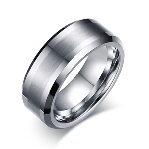 Kratzfester 8-mm-Ring aus Wolframkarbid für Hochzeit, Verlobung und Ehering für Herren