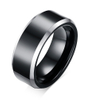 8MM Ring aus reinem Wolframstahl, trendige schwarze Farbe, Herrenringe, Freundgeschenk